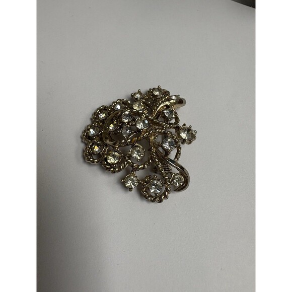 Vintage Large Cluster of 20 Gorgeous Sparkling Rhinestones Brooch Pin - Picture 5 of 8